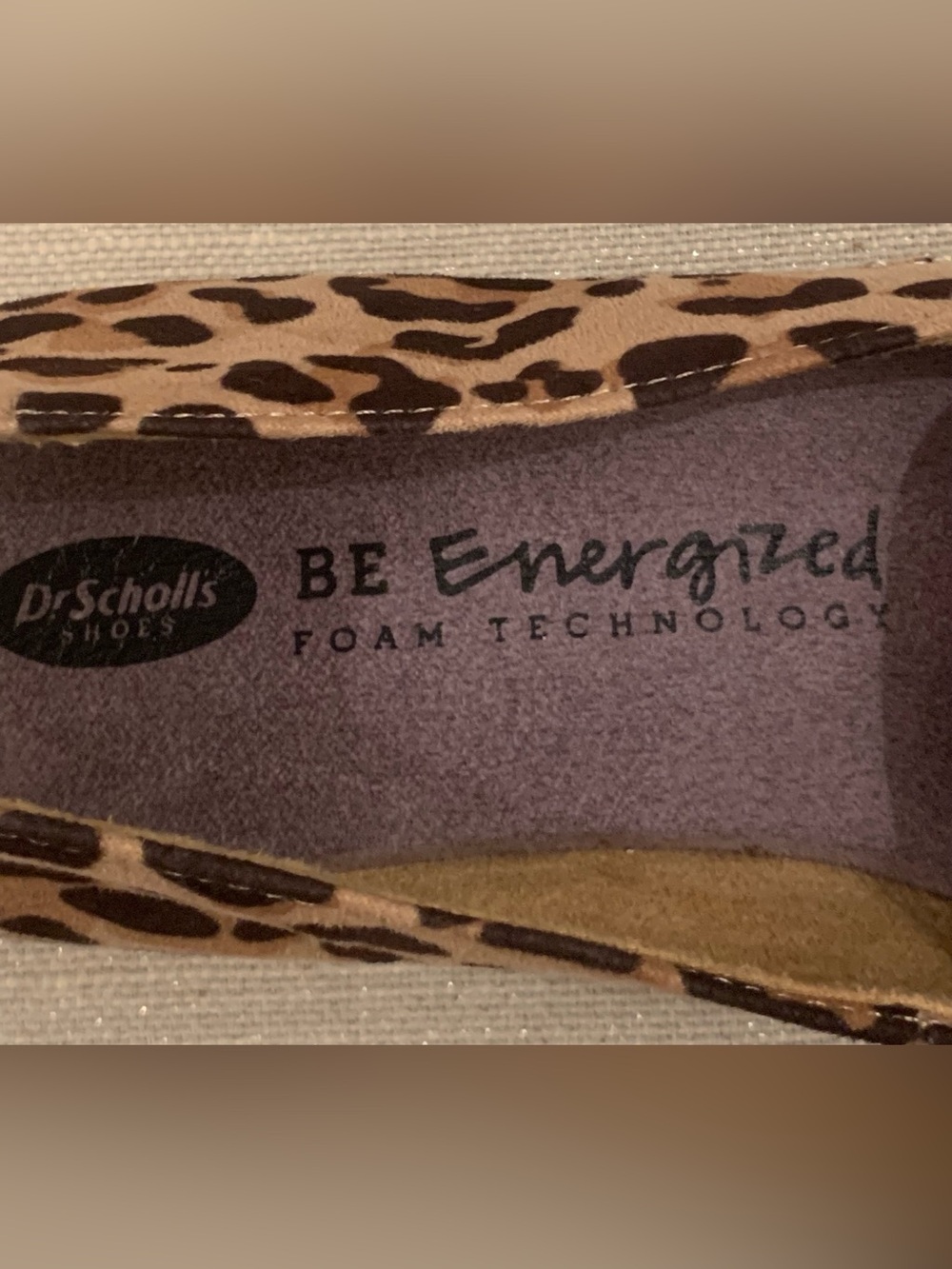 Dr Scholl's Be Energized Leopard Print Slip On Espadrilles • Sz. 6 1/2 - Picture 10 of 10